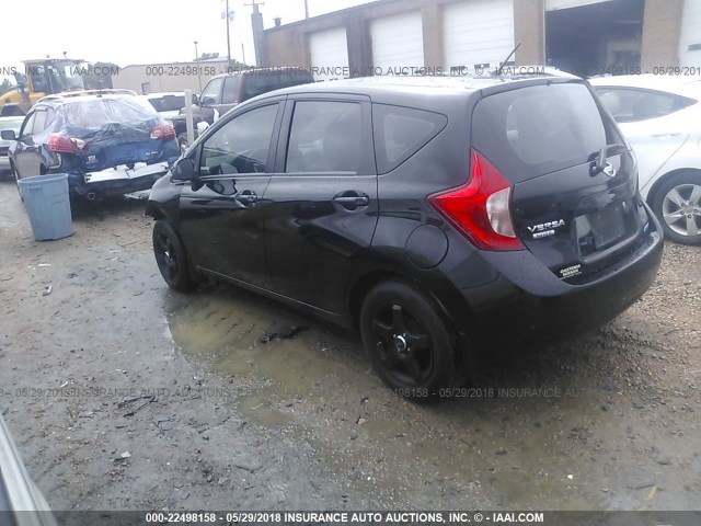 3N1CE2CP9EL420615 - 2014 NISSAN VERSA NOTE S/S PLUS/SV/SL BLACK photo 3