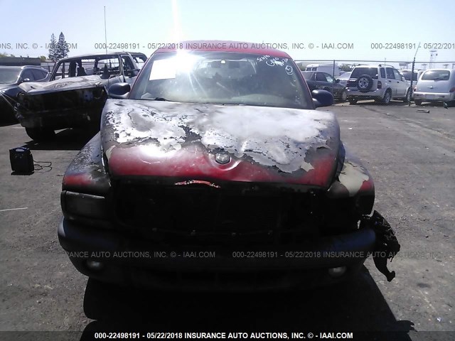 1D4HR38N03F606185 - 2003 DODGE DURANGO SPORT RED photo 6