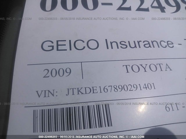 JTKDE167890291401 - 2009 TOYOTA SCION TC 蓝色 照片 9