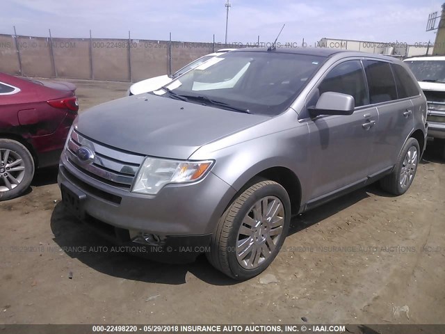 2FMDK49C08BA60480 - 2008 FORD EDGE LIMITED SILVER photo 2