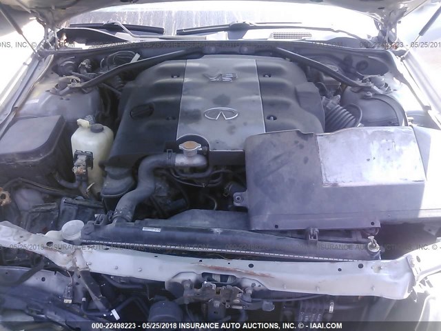 JNKAY41E94M401140 - 2004 INFINITI M45 SILVER photo 10