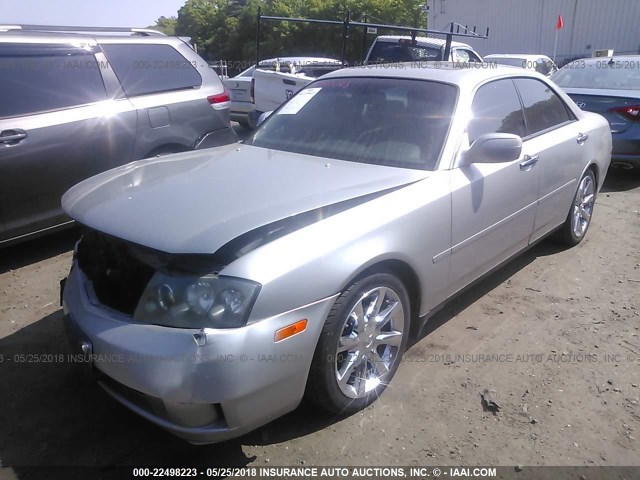 JNKAY41E94M401140 - 2004 INFINITI M45 SILVER photo 2