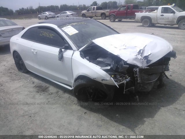 WAUVVAFR5CA015737 - 2012 AUDI S5 PRESTIGE WHITE photo 1