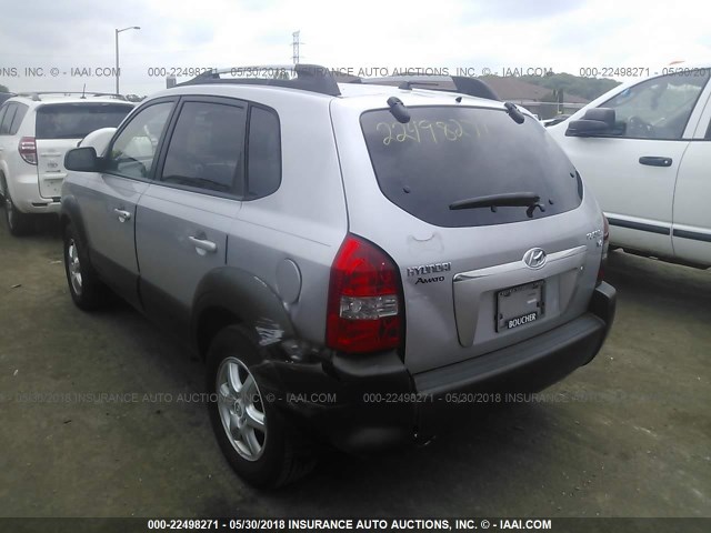 KM8JN12DX5U080432 - 2005 HYUNDAI TUCSON GLS/LX SILVER photo 3