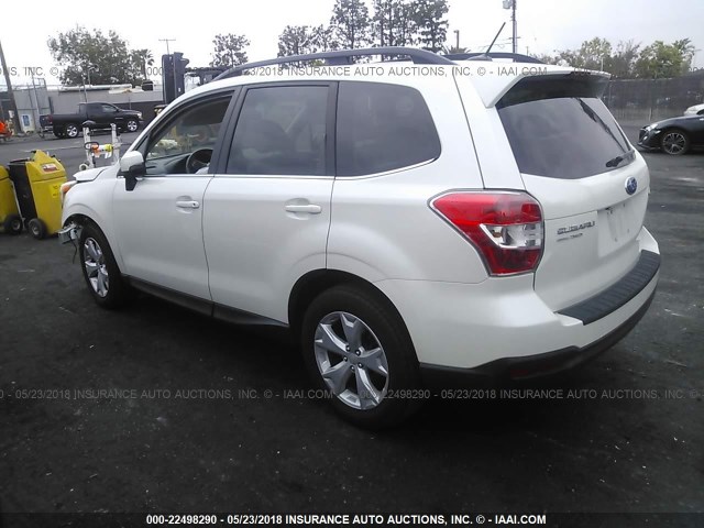 JF2SJAMC0EH559820 - 2014 SUBARU FORESTER 2.5I TOURING WHITE photo 3