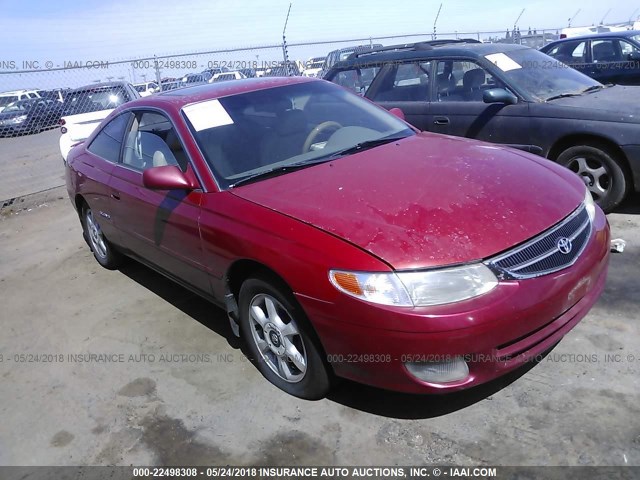 2T1CF28P2YC370781 - 2000 TOYOTA CAMRY SOLARA SE/SLE წითელი ფოტო 1