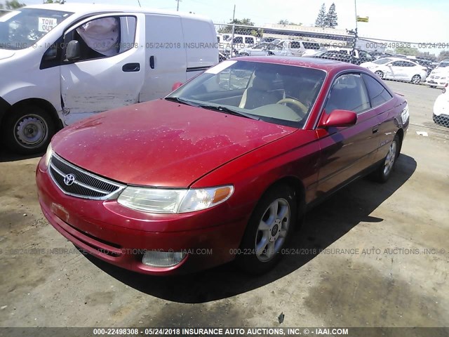2T1CF28P2YC370781 - 2000 TOYOTA CAMRY SOLARA SE/SLE წითელი ფოტო 2