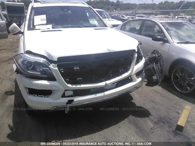 4JGDF7CE1EA311434 - 2014 MERCEDES-BENZ GL 450 4MATIC WHITE photo 6