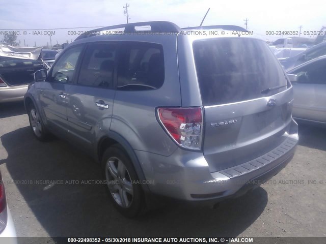 JF2SH64659H731249 - 2009 SUBARU FORESTER 2.5X LIMITED SILVER photo 3