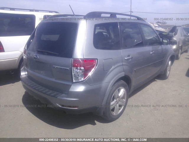 JF2SH64659H731249 - 2009 SUBARU FORESTER 2.5X LIMITED SILVER photo 4