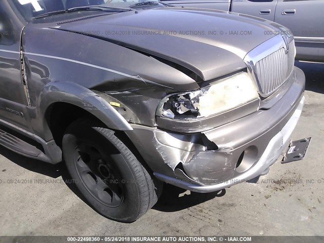 5LMFU28A91LJ06334 - 2001 LINCOLN NAVIGATOR Szary zdjęcie 6