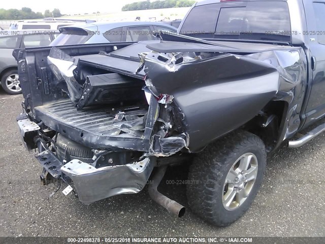 5TFUW5F13EX403689 - 2014 TOYOTA TUNDRA DOUBLE CAB SR/SR5 GRAY photo 6