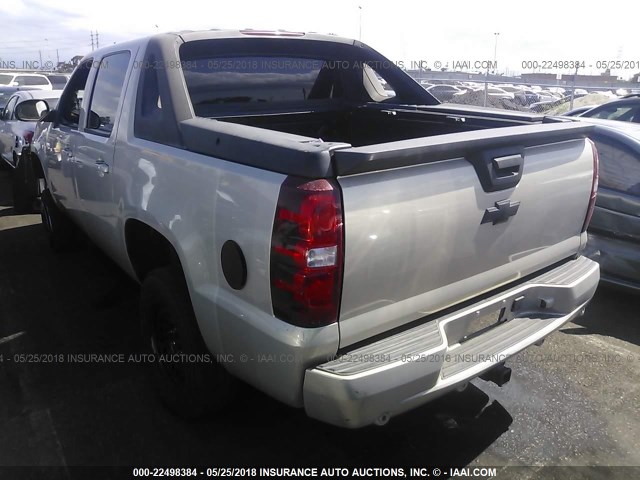 3GNEC12J78G124953 - 2008 CHEVROLET AVALANCHE C1500 BEIGE photo 3