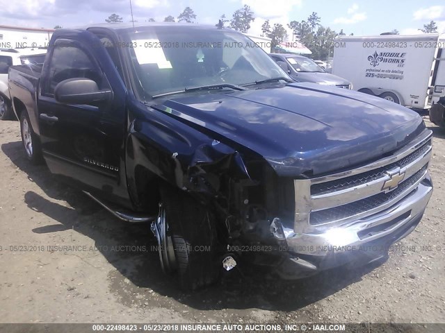 3GCPCSE03BG234559 - 2011 CHEVROLET SILVERADO C1500 LT BLUE photo 1