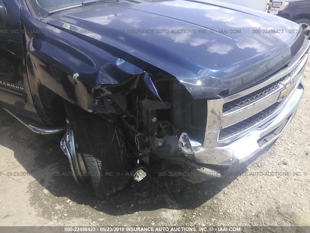 3GCPCSE03BG234559 - 2011 CHEVROLET SILVERADO C1500 LT BLUE photo 6