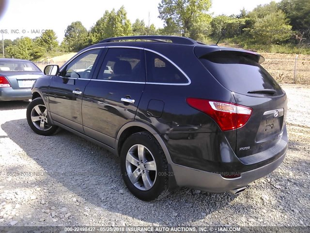 KMHNU13C79U099049 - 2009 HYUNDAI VERACRUZ GLS/SE/LIMITED BLACK photo 3