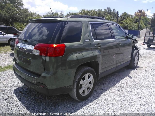 2GKALREK8F6158763 - 2015 GMC TERRAIN SLE GREEN photo 4