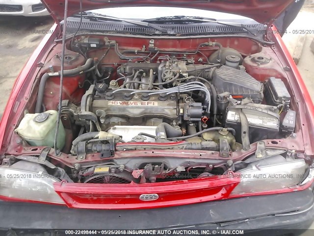 1Y1SK5464NZ075751 - 1992 GEO PRIZM LSI RED photo 10