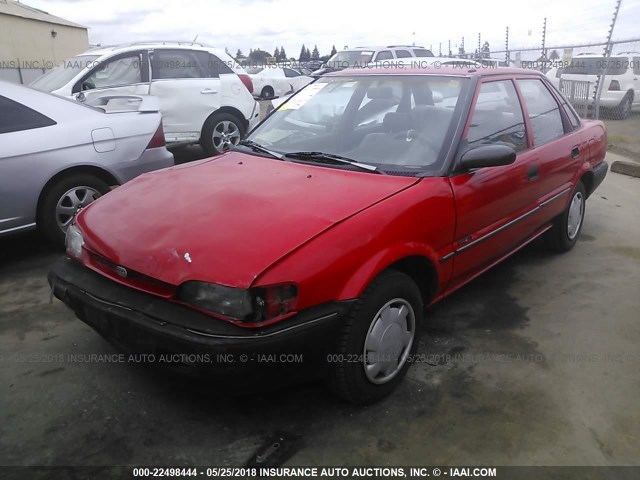 1Y1SK5464NZ075751 - 1992 GEO PRIZM LSI RED photo 2