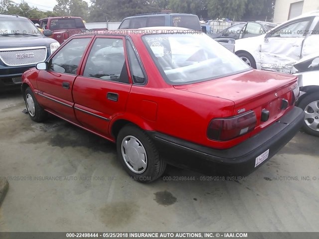 1Y1SK5464NZ075751 - 1992 GEO PRIZM LSI RED photo 3