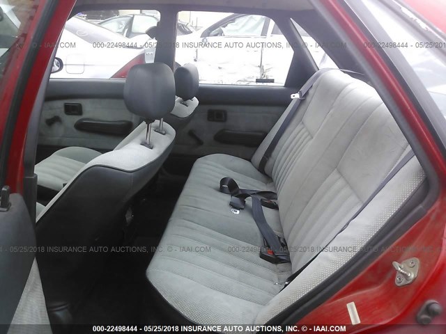 1Y1SK5464NZ075751 - 1992 GEO PRIZM LSI RED photo 8