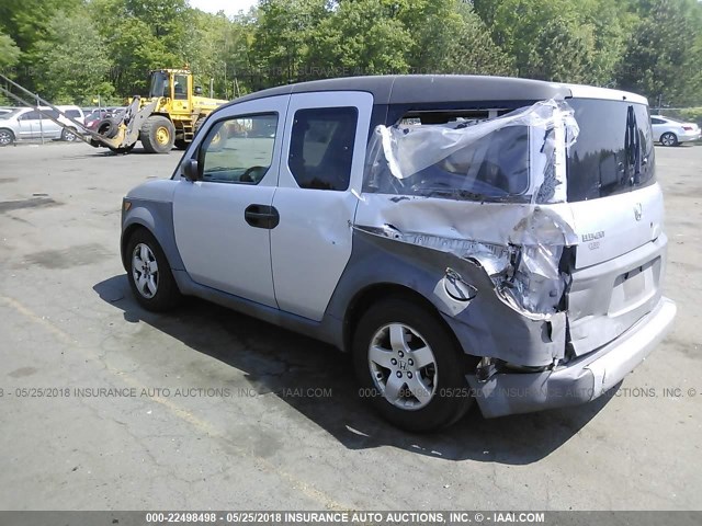 5J6YH28263L020733 - 2003 HONDA ELEMENT DX SILVER photo 3