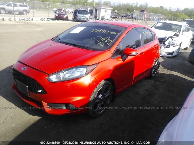 3FADP4GX9EM127590 - 2014 FORD FIESTA ST RED photo 2