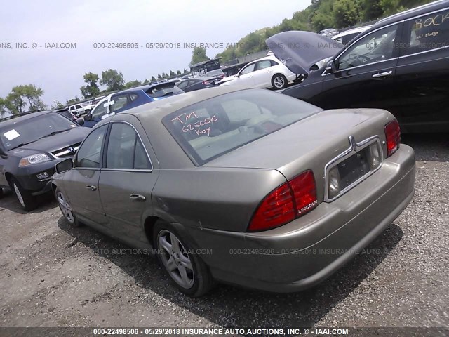 1LNHM87AX2Y625056 - 2002 LINCOLN LS TAN photo 3