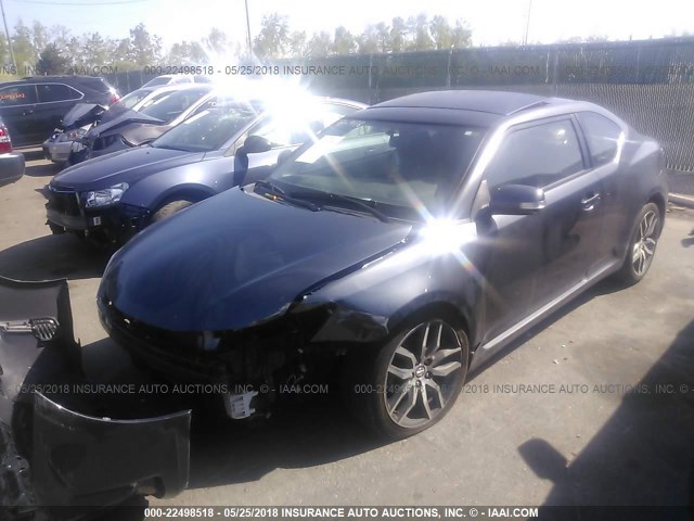 JTKJF5C71F3096956 - 2015 TOYOTA SCION TC 灰色 照片 2