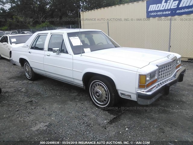 2FABP74F0HX125823 - 1987 FORD CROWN VICTORIA LX WHITE photo 1