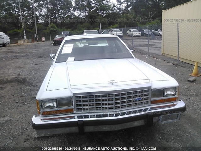 2FABP74F0HX125823 - 1987 FORD CROWN VICTORIA LX WHITE photo 6