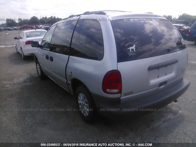 2P4GP2531YR514669 - 2000 PLYMOUTH VOYAGER SILVER photo 3