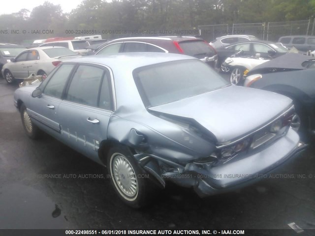 1G4HP52K6VH612847 - 1997 BUICK LESABRE CUSTOM BLUE photo 3