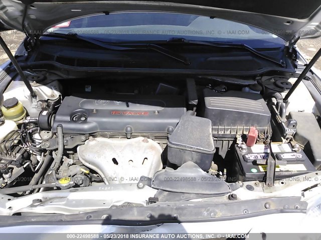 4T1BE46K69U284181 - 2009 TOYOTA CAMRY SE/LE/XLE SILVER photo 10