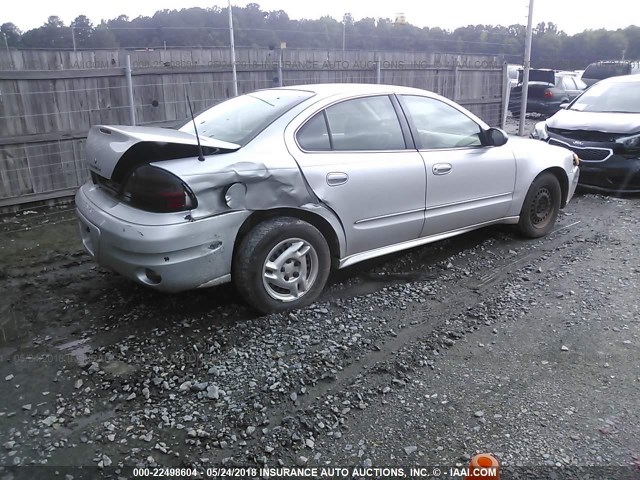 1G2NE52FX4M667165 - 2004 PONTIAC GRAND AM SE SILVER photo 4