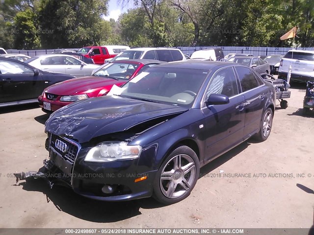 WAUDF78E28A099660 - 2008 AUDI A4 2.0T QUATTRO BLACK photo 2