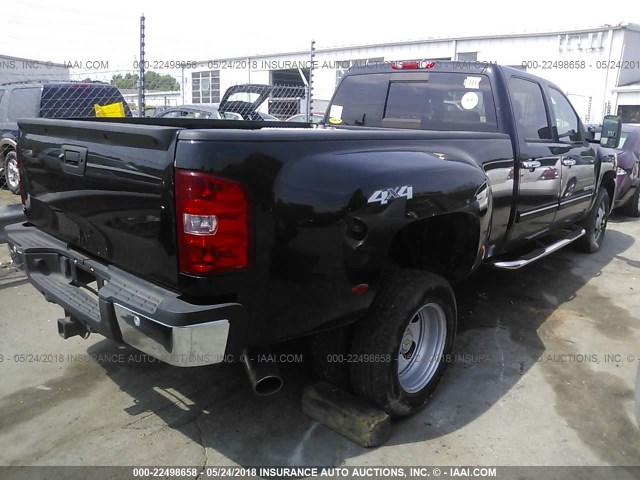 1GCJK93649F174764 - 2009 CHEVROLET SILVERADO K3500 LTZ BLACK photo 4