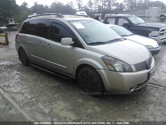 5N1BV28U16N114349 - 2006 NISSAN QUEST S/SE/SL GOLD photo 1