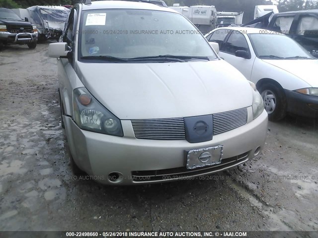 5N1BV28U16N114349 - 2006 NISSAN QUEST S/SE/SL GOLD photo 6