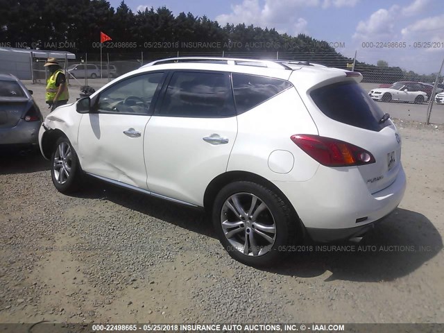 JN8AZ18W59W121887 - 2009 NISSAN MURANO S/SL/LE WHITE photo 3