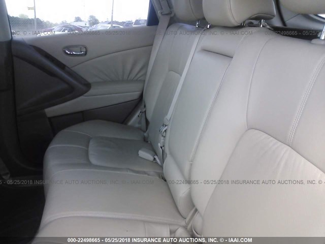 JN8AZ18W59W121887 - 2009 NISSAN MURANO S/SL/LE WHITE photo 8