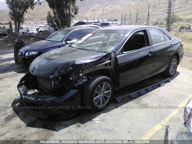 4T1BF1FK9GU137183 - 2016 TOYOTA CAMRY LE/XLE/SE/XSE BLACK photo 2