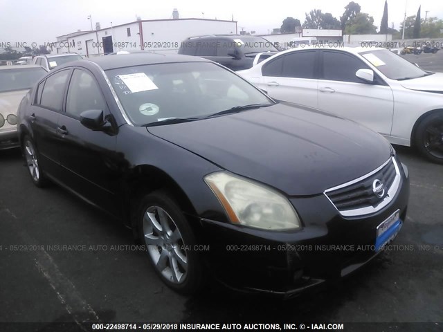 1N4BA41EX8C822960 - 2008 NISSAN MAXIMA SE/SL BLACK photo 1