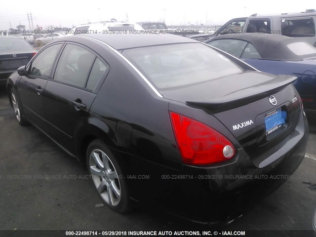 1N4BA41EX8C822960 - 2008 NISSAN MAXIMA SE/SL BLACK photo 3