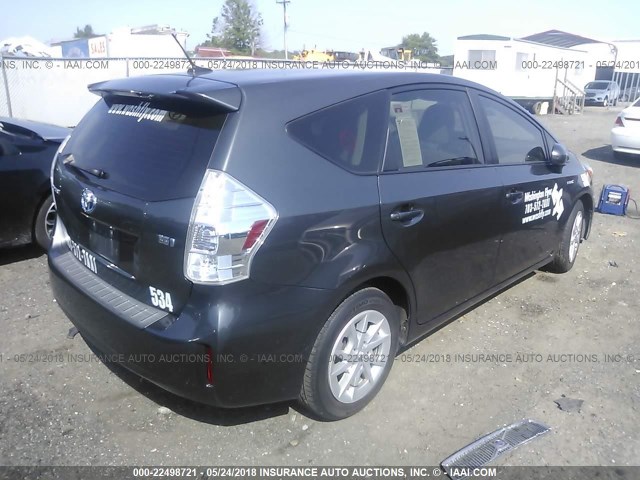 JTDZN3EU5D3229591 - 2013 TOYOTA PRIUS V Pewter photo 4