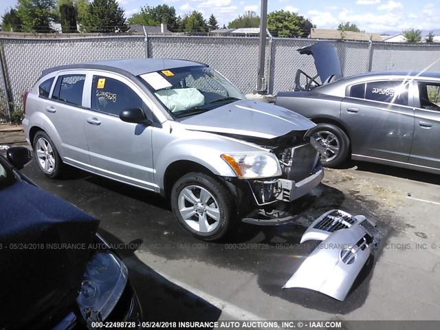 1B3CB4HA0AD586545 - 2010 DODGE CALIBER SXT SILVER photo 1