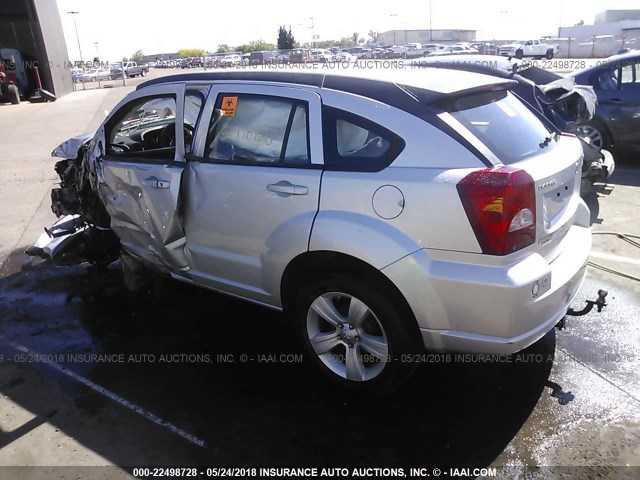 1B3CB4HA0AD586545 - 2010 DODGE CALIBER SXT SILVER photo 3