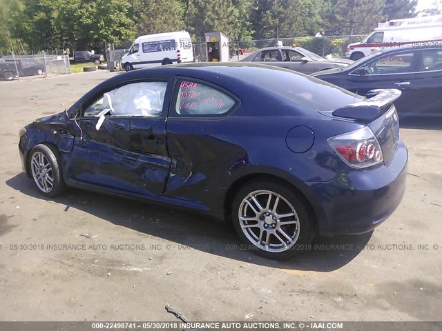 JTKDE3B71A0305712 - 2010 TOYOTA SCION TC 蓝色 照片 3