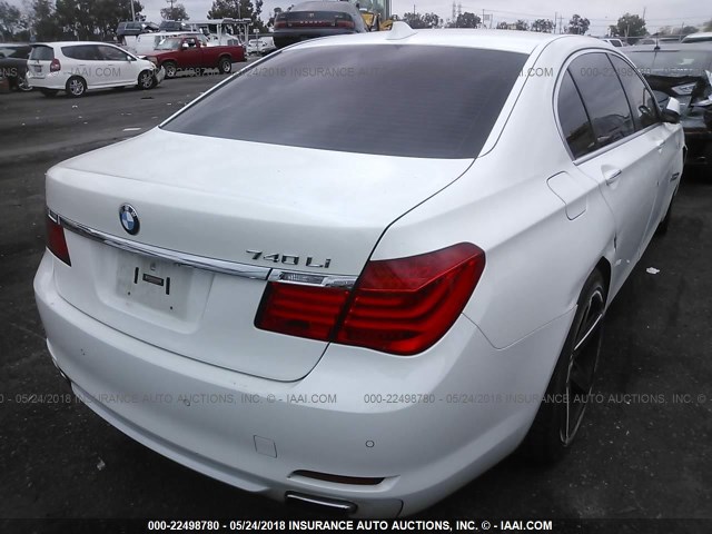 WBAKB4C5XCC576051 - 2012 BMW 740 LI WHITE photo 4