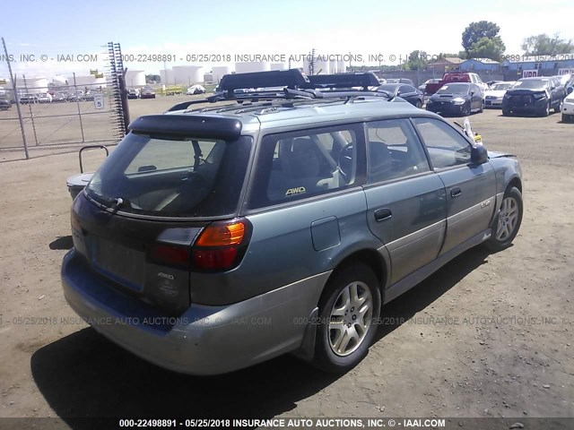 4S3BH675817607729 - 2001 SUBARU LEGACY OUTBACK AWP 绿色 照片 4